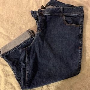 Lane Bryant Plus Size Cuffed Jean Capris